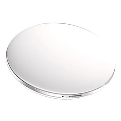 Miroir de maquillage à loupe portable avec miroir de voyage recto-verso blanc