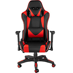 Acheter Helloshop26 Fauteuil de bureau chaise siège sport gamer noir/rouge 08_0000371