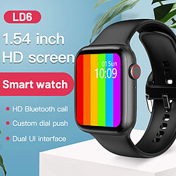 Universal Smartwatch Homme Femme Bluetooth Appel Fréquence cardiaque Fitness Tracker Musique Contrôle Sport Smartwatch Watch Iwo | Smartwatch 1.75 pouces (noir)