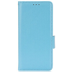 Etui en PU texture litchi, fermoir aimanté avec support bleu clair pour votre Samsung Galaxy S20 Ultra