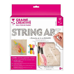 Graines Creatives Coffret cadre en bois - String Art - Licorne