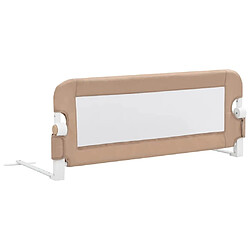 vidaXL Barrière de lit enfant Taupe 102x42 cm Polyester