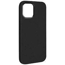 Avizar Coque pour iPhone 15 Silicone Anti-traces Recyclable Classic Case Bio Noir