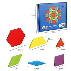 Universal Puzzle 3D en bois Tangram Montessori Education Apprentissage Jouets Cadeaux Géométrie Puzzle Jouets Jouets