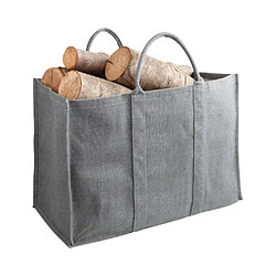 Avis Aubry Gaspard Sac à bûches en jute gris.