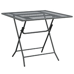 Acheter Maison Chic Mobilier à dîner 5 pcs de jardin - Ensemble table et chaises d'extérieur - Salon/Mobilier de jardin classique Maille Métal Anthracite -MN44721