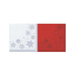 PAPSTAR Serviettes à motifs de Noel 'Just Stars', blanc ()