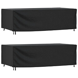 vidaXL Housses de salon de jardin 2 pcs 300x140x90 cm imperméable 420D