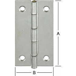 Vormann Charniere etroite 90X46 galvanisé