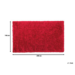 Beliani Tapis rouge 140 x 200 cm CIDE