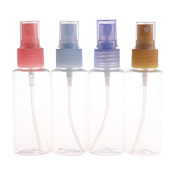 4x50ml Spray Bouteille Cosmétique Vide en Plastique Rechargeable Flacon à Pompe Récipient de Lotion Parfum Huile Essentielle