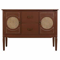 Buffet Alexandra House Living Marron Naturel Rotin Bois d'épicéa 40 x 78 x 106 cm pas cher