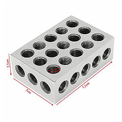 Paire 1-2-3 Ensemble De Blocs 0.0001 ""précision Assortie Moulin Machiniste 23 Trous 123 pas cher