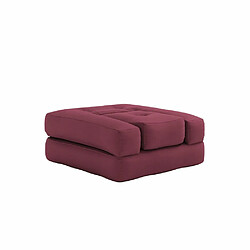 Avis Inside 75 Fauteuil futon standard convertible CUBE CHAIR couleur bordeaux