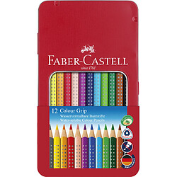 FABER-CASTELL Crayons de couleur Colour GRIP, étui de 12 ()