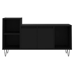 Acheter vidaXL Meuble TV Noir 100x35x55 cm Bois d'ingénierie