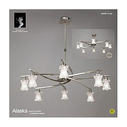 Luminaire Center Suspension Alaska Nickel satiné