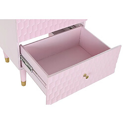 Avis Pegane Table de chevet / table de nuit en manguier coloris rose pale - Longueur 52 x Profondeur 42 x Hauteur 62 cm