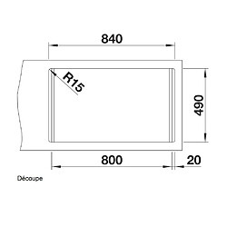 Avis Evier à encastrer 80cm inox - 516093 - BLANCO