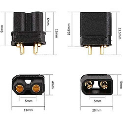 10 Paires XT30 Haute Qualité, Mâle-Femelle, Rc Lipo Modèle Connecteurs De Batterie