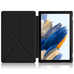 Coque en TPU + PU fonction réveil/veille automatique avec support noir pour votre Samsung Galaxy Tab A8 10.5 (2021)