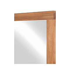 Avis Vente-Unique Miroir carré avec contour en bois d'acacia - 60 x 60 cm - SEPANG