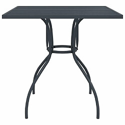 Avis Maison Chic Table de jardin | Table d'extérieur anthracite 80x80x72,5 cm Treillis d'acier -GKD35248