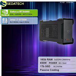 Sedatech Mini-PC Evo • Intel i7-9750H • RTX4060 • 16Go RAM • 1To SSD M.2 • sans OS