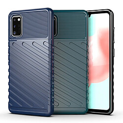 Coque en TPU texture sergé bleu pour votre Samsung Galaxy A41 (Global Version)