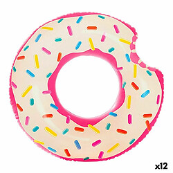 Roue gonflable Intex Donut Rose 107 x 99 x 23 cm (12 Unités)