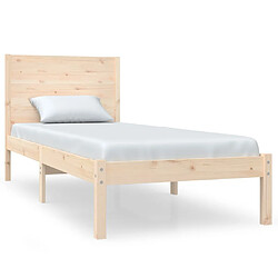 vidaXL Cadre de lit sans matelas 100x200 cm bois massif de pin