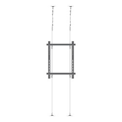 Kimex Support filaire 2 écrans TV back to back 42''- 75'' - Hauteur 3m pas cher