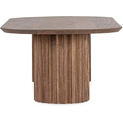 Mes Table basse 130x65x40 cm en manguier marron - POEK