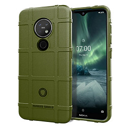 Wewoo Coque Souple Pour Nokia 6.2 Etui TPU antichoc à couverture totale Vert armée