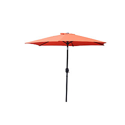 Concept Usine Parasol droit rond diamètre 2,5 m terracotta COME