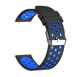 Avis Bracelet en silicone à deux tons noir/bleu pour votre Xiaomi Huami Amazfit Stratos 2/2s