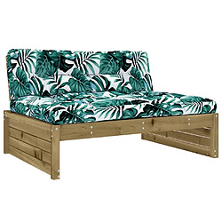 Acheter Maison Chic Salon de jardin 6 pcs + coussins - Mobilier/Meubles de jardin - Table et chaises d'extérieur bois de pin imprégné -MN42739