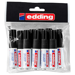 edding Marqueurs indélébiles 10 pcs Noir Mini 0,5