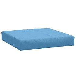 vidaXL Coussin de palette bleu mélangé 60x60x10 cm tissu