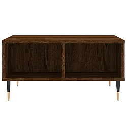 Avis vidaXL Table basse chêne marron 60x60x30 cm bois d'ingénierie