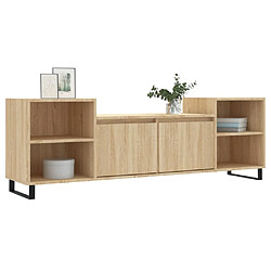 Avis Maison Chic Meuble TV scandinave - Banc TV pour salon Chêne sonoma 160x35x55 cm Bois d'ingénierie -MN74748