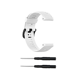 Bracelet de rechange compatible pour Garmin Forerunner 945/935 Fenix5 Quatix5 Sapphire Approach S60 Blanc