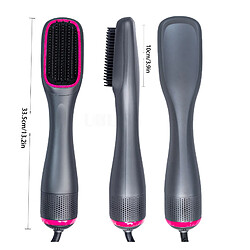 Universal Sèche-cheveux en céramique à un pas Brosse à lisser 1200W Brosse à lisser ionique Carding pour sèche-cheveux Maison Salon & Voyages |(Rose)