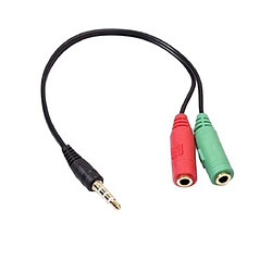 SPLITTER LOGILINK Adaptateur Audio Jack 3.5 Mâle > 2X Prise 3.5