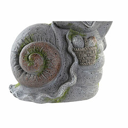 Acheter Cache-pot DKD Home Decor Gris Lumière LED Escargot Magnésium (31 x 22,5 x 31,3 cm)