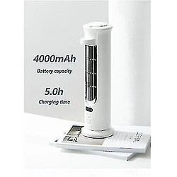 Avis Ventilateur de Refroidissement Multifonctionnel Rechargeable d'Affichage Numérique Portatif de Bureau d'Usb Led(blanc)