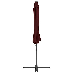 Acheter Maison Chic Parasol Jardin | Parasol déporté avec mat en acier Rouge bordeaux 300 cm - GKD59484