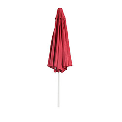 Decoshop26 Parasol de jardin Ø 3m inclinable polyester/aluminium 5kg rouge 04_0003888 pas cher