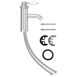 vidaXL Robinet de lavabo de salle de bain Finition chromée 130x180 mm