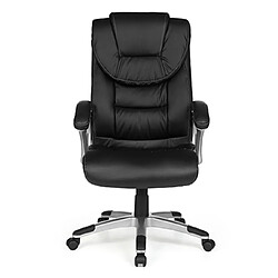 Mes Fauteuil de bureau 67x60x112/122 cm en PU noir